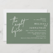 De nacht ervoor, de moderne repetitie van de bruil kaart (Voorkant)