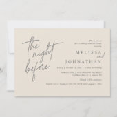 De nacht ervoor, de moderne repetitie van de bruil kaart (Voorkant)