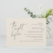 De nacht ervoor, de moderne repetitie van de bruil kaart (Staand voorkant)