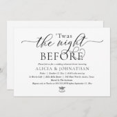 De nacht ervoor, de moderne repetitie van de bruil kaart (Voorkant / Achterkant)