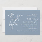 De nacht ervoor, de moderne repetitie van de bruil kaart (Voorkant)