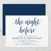 De nacht ervoor, de moderne repetitie van de bruil kaart (Voorkant / Achterkant)