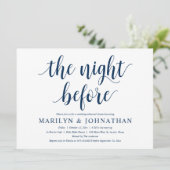 De nacht ervoor, de moderne repetitie van de bruil kaart (Staand voorkant)