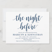 De nacht ervoor, de moderne repetitie van de bruil kaart (Voorkant)