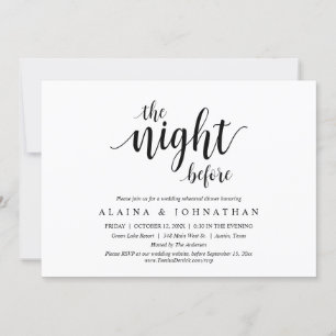 De nacht ervoor, huwelijksrepetitie kaart