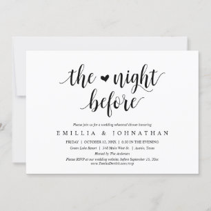 De nacht ervoor, huwelijksrepetitie kaart