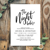 De nacht ervoor, huwelijksrepetitie kaart