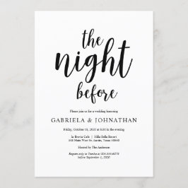 De nacht ervoor, Rustic Wedding Rehearsal Dinner Kaart