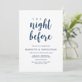 De nacht ervoor, Rustic Wedding Rehearsal Dinner Kaart (Staand voorkant)