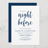 De nacht ervoor, Rustic Wedding Rehearsal Dinner Kaart (Voorkant / Achterkant)