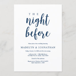 De nacht ervoor, Rustic Wedding Rehearsal Dinner Kaart