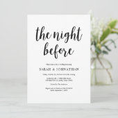 De nacht ervoor, Rustic Wedding Rehearsal Dinner Kaart (Staand voorkant)