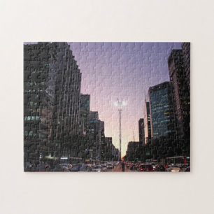 De nacht in de Avenue Paulista - Sao Paulo Legpuzzel