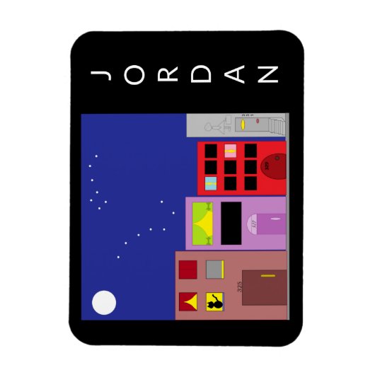 De nacht in de stad: magneet (Verticaal)