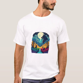 De nacht is donker t-shirt