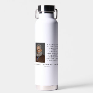 De nacht is een rustiger tijd om Graham Bell Qte t Waterfles