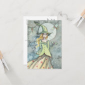 De nacht is jong die Halloween Briefkaart (Voorkant / Achterkant in situ)