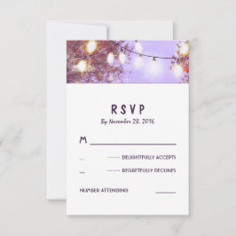 De nacht steekt de OpenluchtKaarten van het RSVP Kaartje