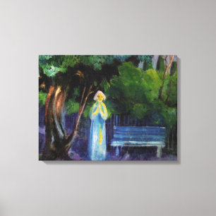 De nacht van Aksel Johannessen Canvas Afdruk
