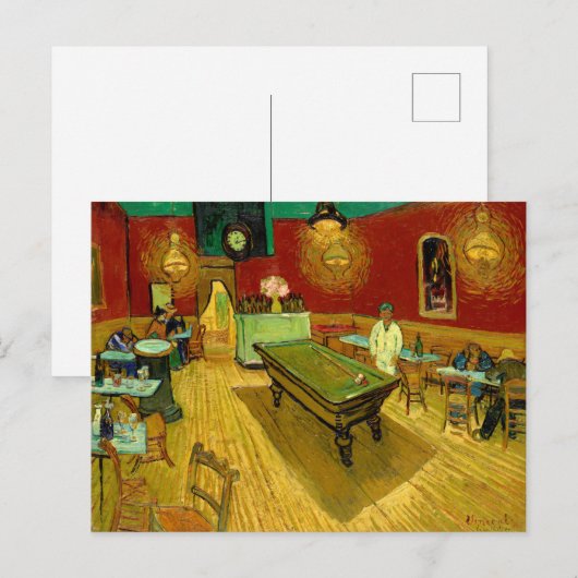 De nacht van Cafe Vincent van Gogh Briefkaart (Voorkant / Achterkant)