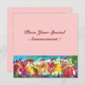 De NACHT van CARNAVAL, Mardi Gras Masqureade, (Voorkant / Achterkant)