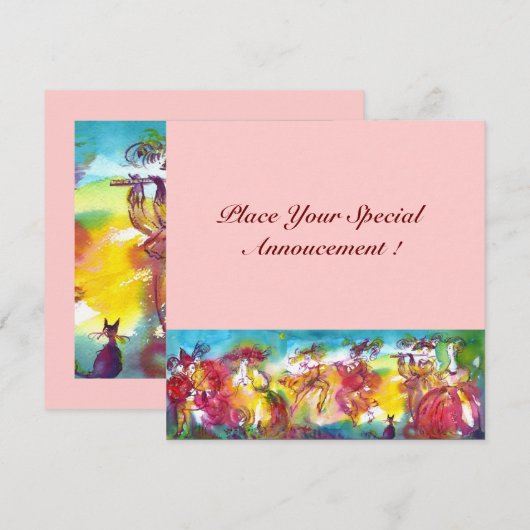 De NACHT van CARNAVAL, Mardi Gras Masqureade, (Voorkant / Achterkant)