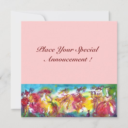 De NACHT van CARNAVAL, Mardi Gras Masqureade, (Voorkant)