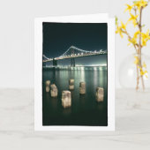 De Nacht van de Brug van de Baai van Oakland @ Kaart (Gele Bloem)