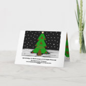 De Nacht van de kerstboom - personaliseer Kaart (Achterkant)