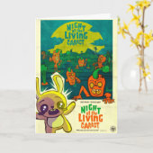 De nacht van de levende wortel! kaart (Gele Bloem)