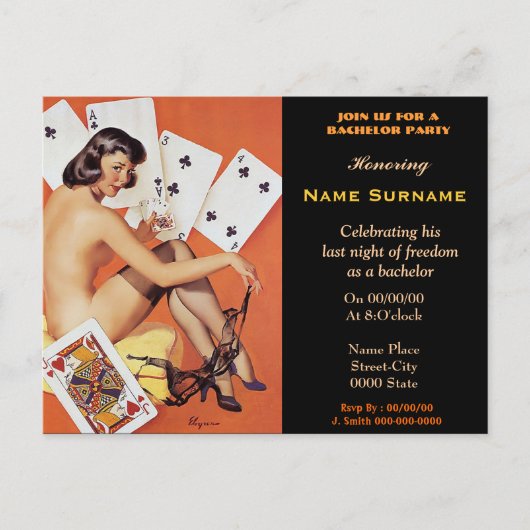 De Nacht van de Pook van jongens, jongensnacht Briefkaart (Voorkant)