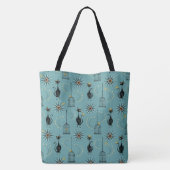 De nacht van de vogel is gespoten tote bag (Achterkant)