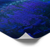 De nacht van een Japanse tempel Poster (Hoek)