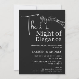 De Nacht van Elegantie Proefdiner Uitnodiging