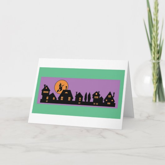 De Nacht van Halloween Kaart (Voorkant)