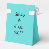 De nacht van het meisje van de persoonlijke Retro  Bedankdoosjes (Achterkant)