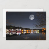 De nacht van Kerstmis op Boathouse Row Philadelphi Kaart (Voorkant / Achterkant)