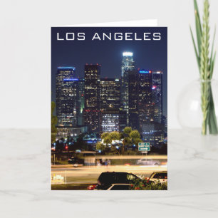 De Nacht van Los Angeles - Wenskaart Kaart