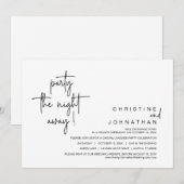 De nacht verderop, Wedding Elopement Dinner Kaart (Voorkant / Achterkant)