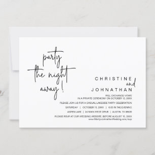 De nacht verderop, Wedding Elopement Dinner Kaart