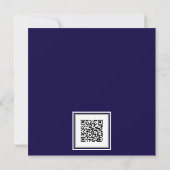 De Nacht Voor Blauwe Hortensia QR Code Kaart (Achterkant)