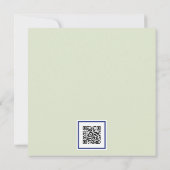De nacht voor Blue Hydrangea QR-code Kaart (Achterkant)