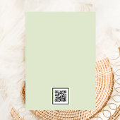 De nacht voor Blue Hydrangea QR-code Kaart