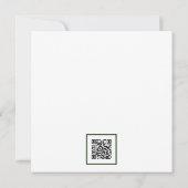 De nacht voor Blue Hydrangea QR-code Kaart (Achterkant)