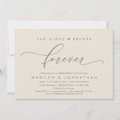 De Nacht Voor De Eeuwig Romantische Proefbruiloft  Kaart (Voorkant)