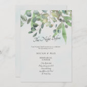 De nacht voor de Eucalyptus huwelijksrepetitie Kaart (Voorkant / Achterkant)
