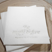 De nacht voor de moderne repetitie folie servetten