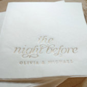 De nacht voor de moderne repetitie folie servetten