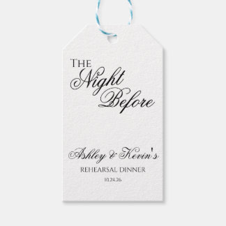 De Nacht Voor De Proefdinermiddag Cadeaulabel