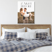 De Nacht Voor De Rehearsal Dinner Canvas Met Frame Afdruk (Insitu (Slaapkamer))